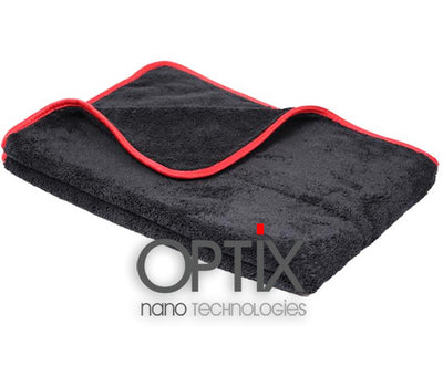 OPTiX BLACK 600GSM microfibre drying towel