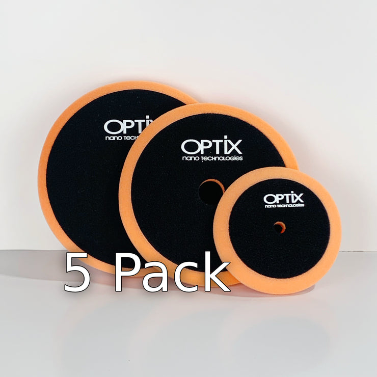 OPTiX Orange Slim-line Medium Polishing Pad (5 Pack)