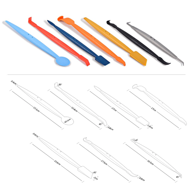 FOSHIO Magnetic PPF Squeegee Tools (7 Piece Set)